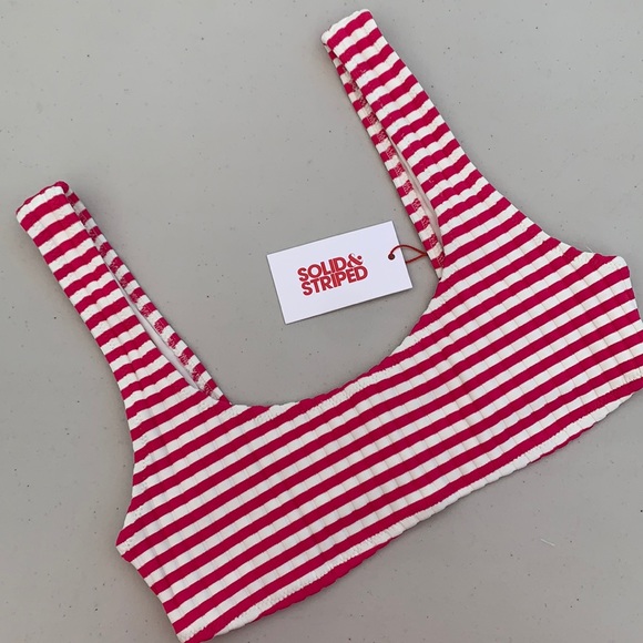 Solid & Striped Elle Ribbed Bikini Top - Picture 3 of 7